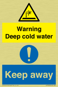 Warning Deep cold water Keep away